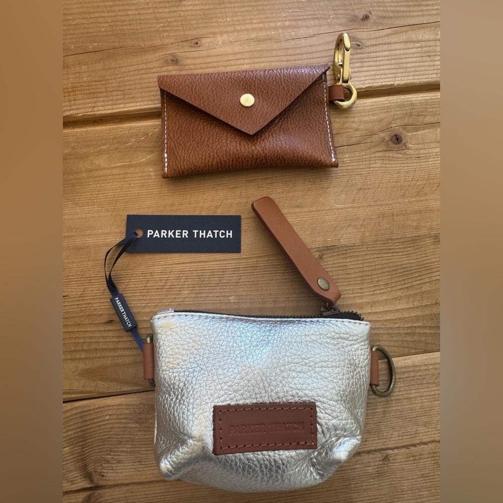 Parker Thatch Silver baby buddy AND cognac Zip top